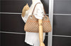 Authentic GUCCI Vintage Shoulder Tote Bag GG Canvas Leather Brown Beige 7975D