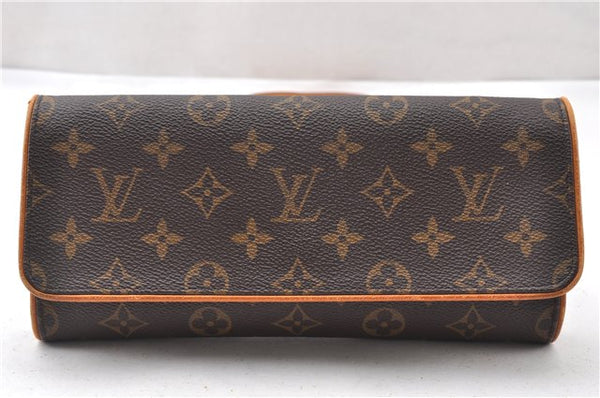 Authentic Louis Vuitton Monogram Pochette Twin GM Shoulder Bag M51852 LV 7976F