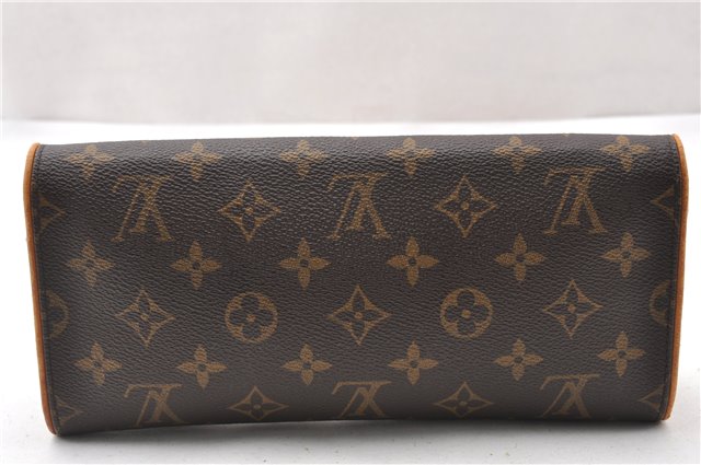 Authentic Louis Vuitton Monogram Pochette Twin GM Shoulder Bag M51852 LV 7976F