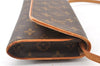 Authentic Louis Vuitton Monogram Pochette Twin GM Shoulder Bag M51852 LV 7976F
