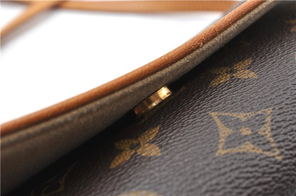 Authentic Louis Vuitton Monogram Pochette Twin GM Shoulder Bag M51852 LV 7976F