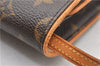 Authentic Louis Vuitton Monogram Pochette Twin GM Shoulder Bag M51852 LV 7976F