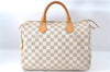 Authentic Louis Vuitton Damier Azur Speedy30 Hand Bag N41533 LV 7977D