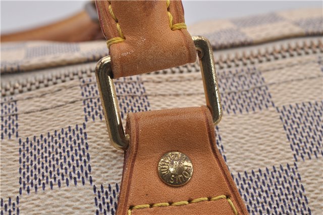 Authentic Louis Vuitton Damier Azur Speedy30 Hand Bag N41533 LV 7977D
