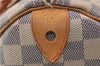 Authentic Louis Vuitton Damier Azur Speedy30 Hand Bag N41533 LV 7977D