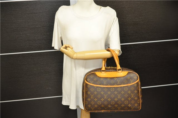 Authentic Louis Vuitton Monogram Deauville Hand Bag M47270 LV 7978D