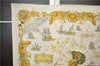 Authentic HERMES Carre 90 Scarf "VOILES DE LUMIERE 1572" Silk Ivory 7979C