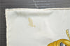 Authentic HERMES Carre 90 Scarf "VOILES DE LUMIERE 1572" Silk Ivory 7979C