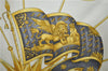 Authentic HERMES Carre 90 Scarf "VOILES DE LUMIERE 1572" Silk Ivory 7979C