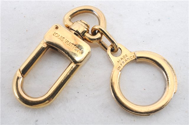 Authentic LOUIS VUITTON Charm Key Chain Anokre Gold M62694 LV 7980C