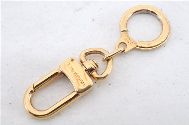 Authentic LOUIS VUITTON Charm Key Chain Anokre Gold M62694 LV 7980C