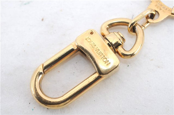 Authentic LOUIS VUITTON Charm Key Chain Anokre Gold M62694 LV 7980C