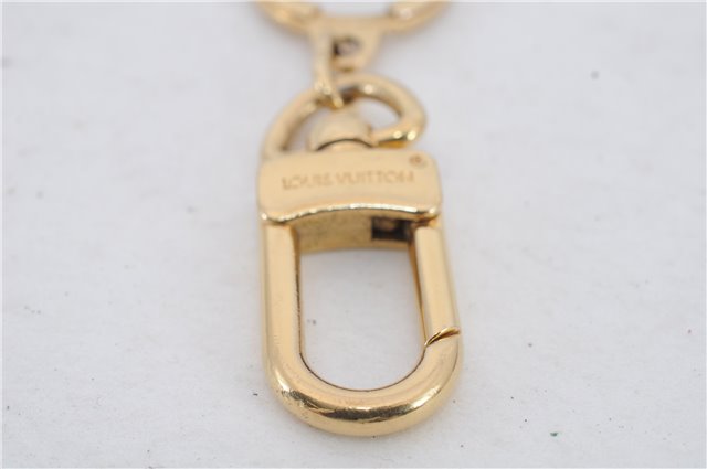 Authentic LOUIS VUITTON Charm Key Chain Anokre Gold M62694 LV 7980C