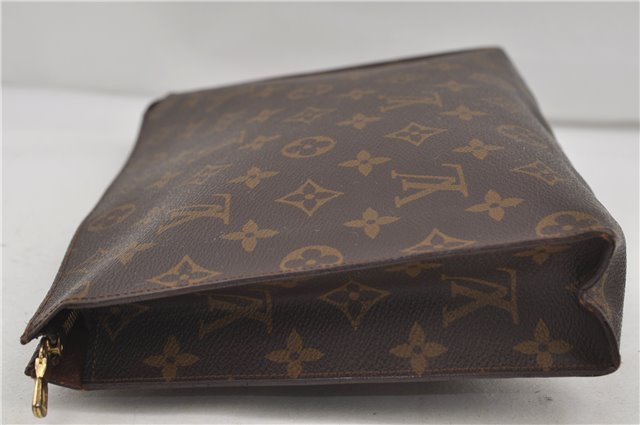 Auth Louis Vuitton Monogram Poche Toilette 26 Cosmetics Pouch Old Model LV 7980D