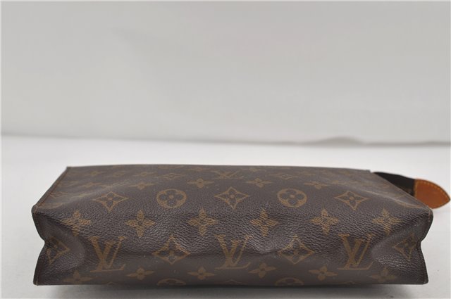 Auth Louis Vuitton Monogram Poche Toilette 26 Cosmetics Pouch Old Model LV 7980D