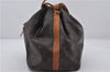 Authentic Louis Vuitton Monogram Petit Noe M42226 Shoulder Drawstring Bag 7980E