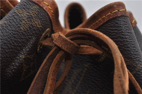 Authentic Louis Vuitton Monogram Petit Noe M42226 Shoulder Drawstring Bag 7980E