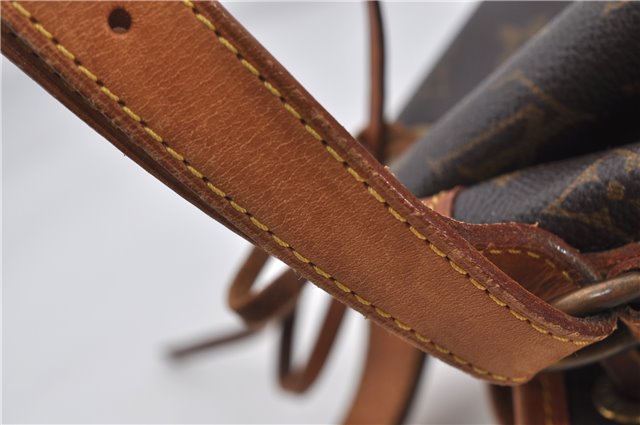 Authentic Louis Vuitton Monogram Petit Noe M42226 Shoulder Drawstring Bag 7980E