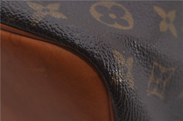 Authentic Louis Vuitton Monogram Petit Noe M42226 Shoulder Drawstring Bag 7980E