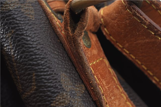 Authentic Louis Vuitton Monogram Petit Noe M42226 Shoulder Drawstring Bag 7980E