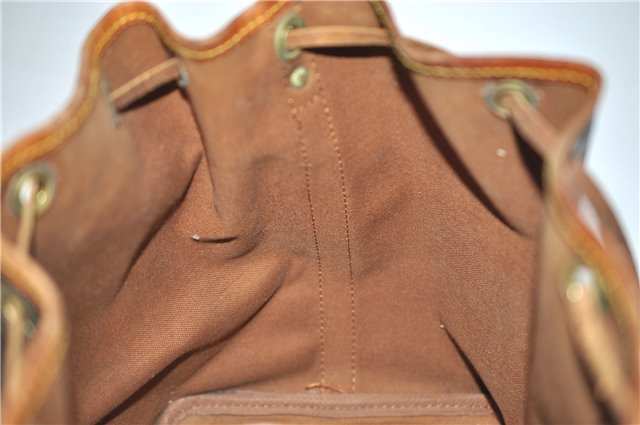 Authentic Louis Vuitton Monogram Petit Noe M42226 Shoulder Drawstring Bag 7980E