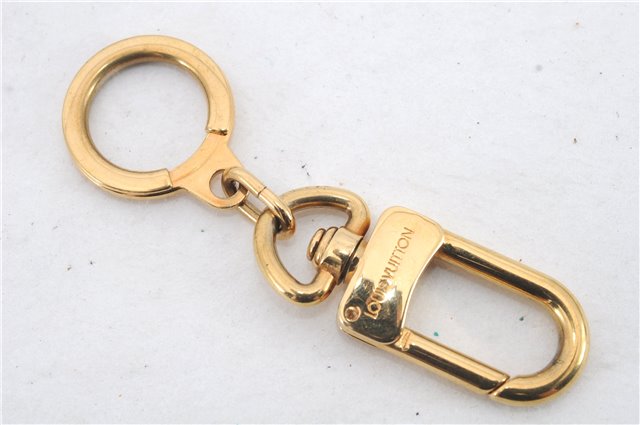 Authentic LOUIS VUITTON Charm Key Chain Anokre Gold M62694 LV 7981C