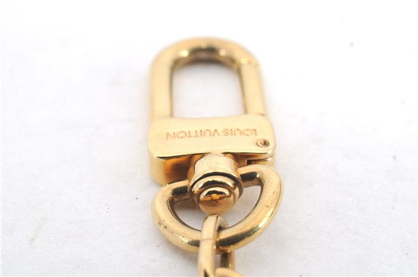 Authentic LOUIS VUITTON Charm Key Chain Anokre Gold M62694 LV 7981C