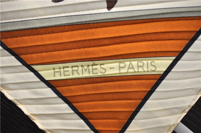 Authentic HERMES Pleats Scarf 