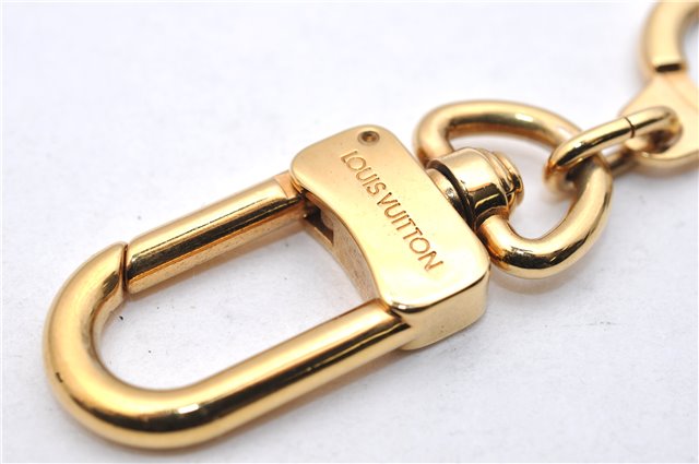 Authentic LOUIS VUITTON Charm Key Chain Anokre Gold M62694 LV 7983C