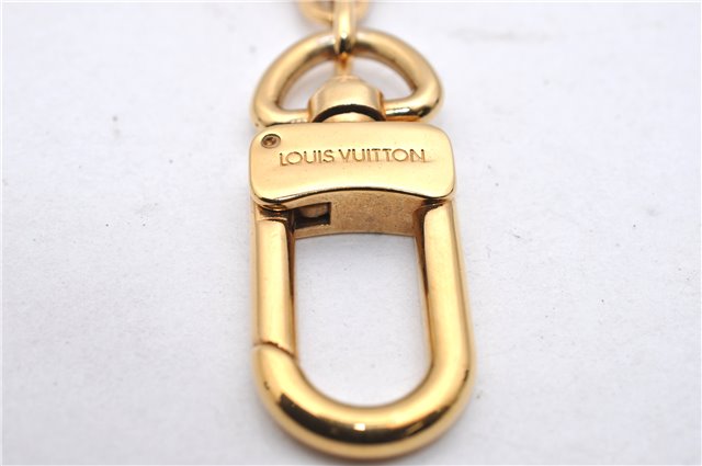 Authentic LOUIS VUITTON Charm Key Chain Anokre Gold M62694 LV 7983C