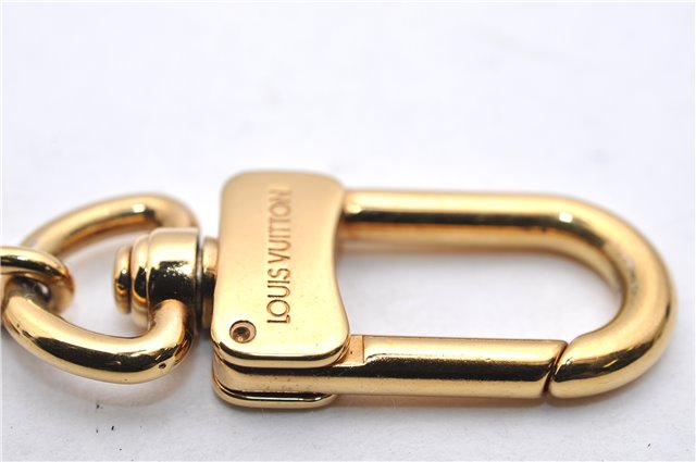 Authentic LOUIS VUITTON Charm Key Chain Anokre Gold M62694 LV 7983C