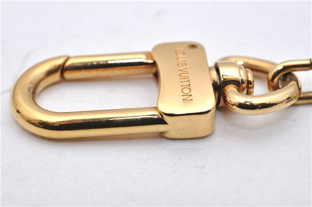 Authentic LOUIS VUITTON Charm Key Chain Anokre Gold M62694 LV 7983C