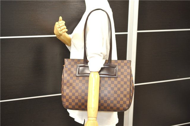 Authentic Louis Vuitton Damier Parioli PM Shoulder Tote Bag N51123 LV 7983D