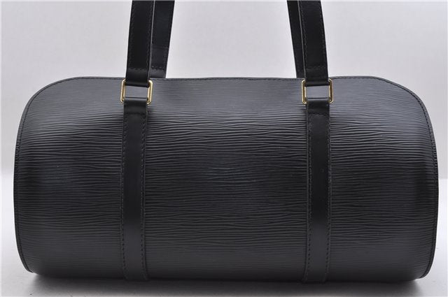 Authentic LOUIS VUITTON Epi Soufflot Hand Bag Black M52222 LV 7988C