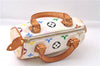 Auth Louis Vuitton Monogram Multicolor Mini Speedy Hand Bag M92645 White 7990D