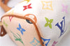 Auth Louis Vuitton Monogram Multicolor Mini Speedy Hand Bag M92645 White 7990D