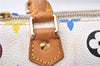 Auth Louis Vuitton Monogram Multicolor Mini Speedy Hand Bag M92645 White 7990D