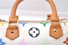 Auth Louis Vuitton Monogram Multicolor Mini Speedy Hand Bag M92645 White 7990D