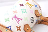 Auth Louis Vuitton Monogram Multicolor Mini Speedy Hand Bag M92645 White 7990D