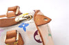 Auth Louis Vuitton Monogram Multicolor Mini Speedy Hand Bag M92645 White 7990D