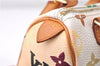Auth Louis Vuitton Monogram Multicolor Mini Speedy Hand Bag M92645 White 7990D