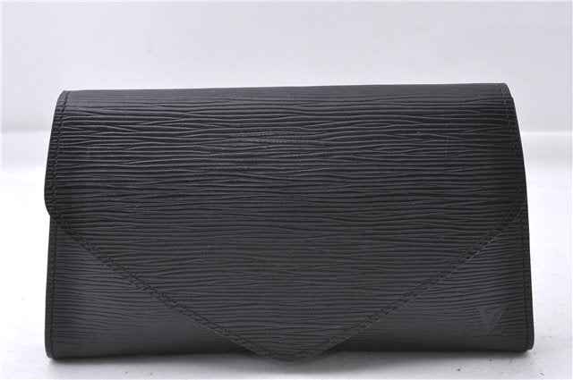 Authentic Louis Vuitton Epi Arts Deco PM Clutch Hand Bag Purse Black LV 7994D