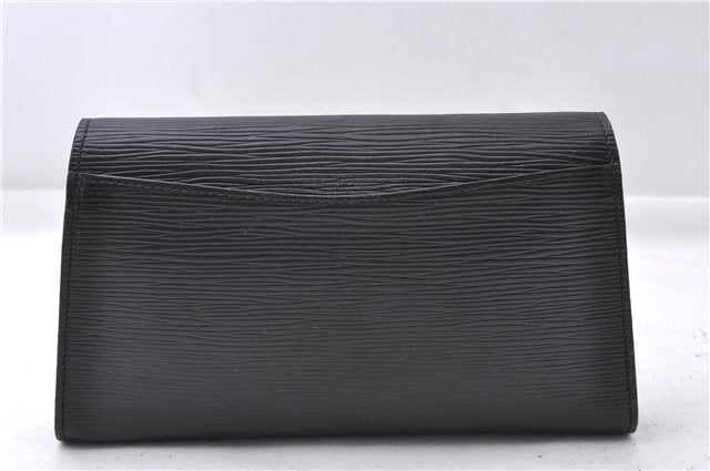 Authentic Louis Vuitton Epi Arts Deco PM Clutch Hand Bag Purse Black LV 7994D