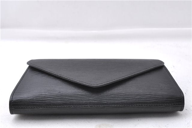Authentic Louis Vuitton Epi Arts Deco PM Clutch Hand Bag Purse Black LV 7994D