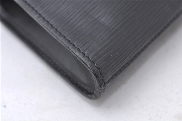 Authentic Louis Vuitton Epi Arts Deco PM Clutch Hand Bag Purse Black LV 7994D