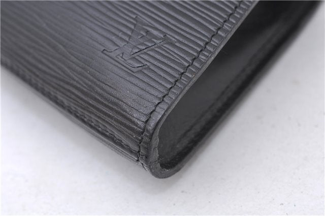 Authentic Louis Vuitton Epi Arts Deco PM Clutch Hand Bag Purse Black LV 7994D