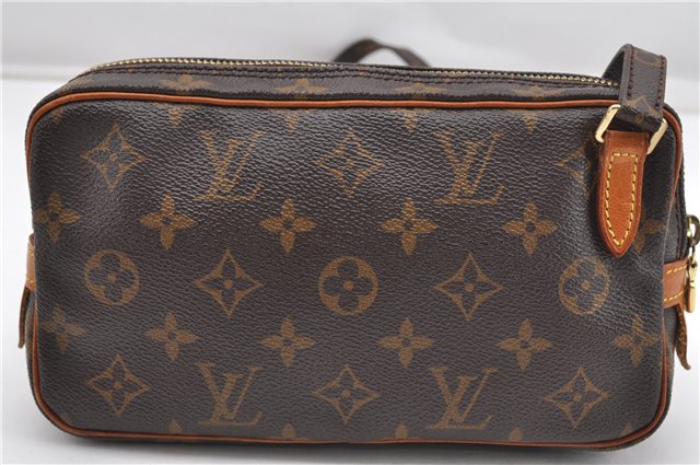 Auth Louis Vuitton Monogram Marly Bandouliere Shoulder Cross Bag M51828 LV 7994F