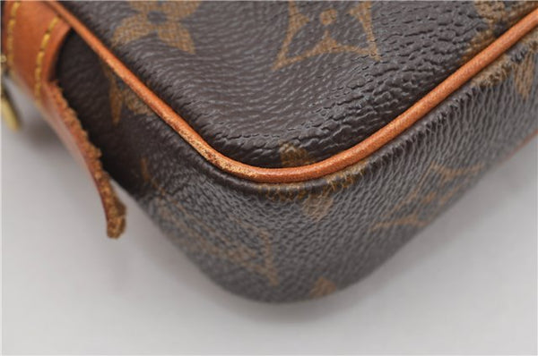 Auth Louis Vuitton Monogram Marly Bandouliere Shoulder Cross Bag M51828 LV 7994F