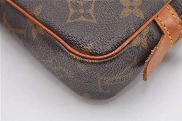 Auth Louis Vuitton Monogram Marly Bandouliere Shoulder Cross Bag M51828 LV 7994F