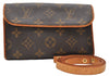 Auth Louis Vuitton Monogram Pochette Florentine Pouch Waist Bag M51855 LV 7999D